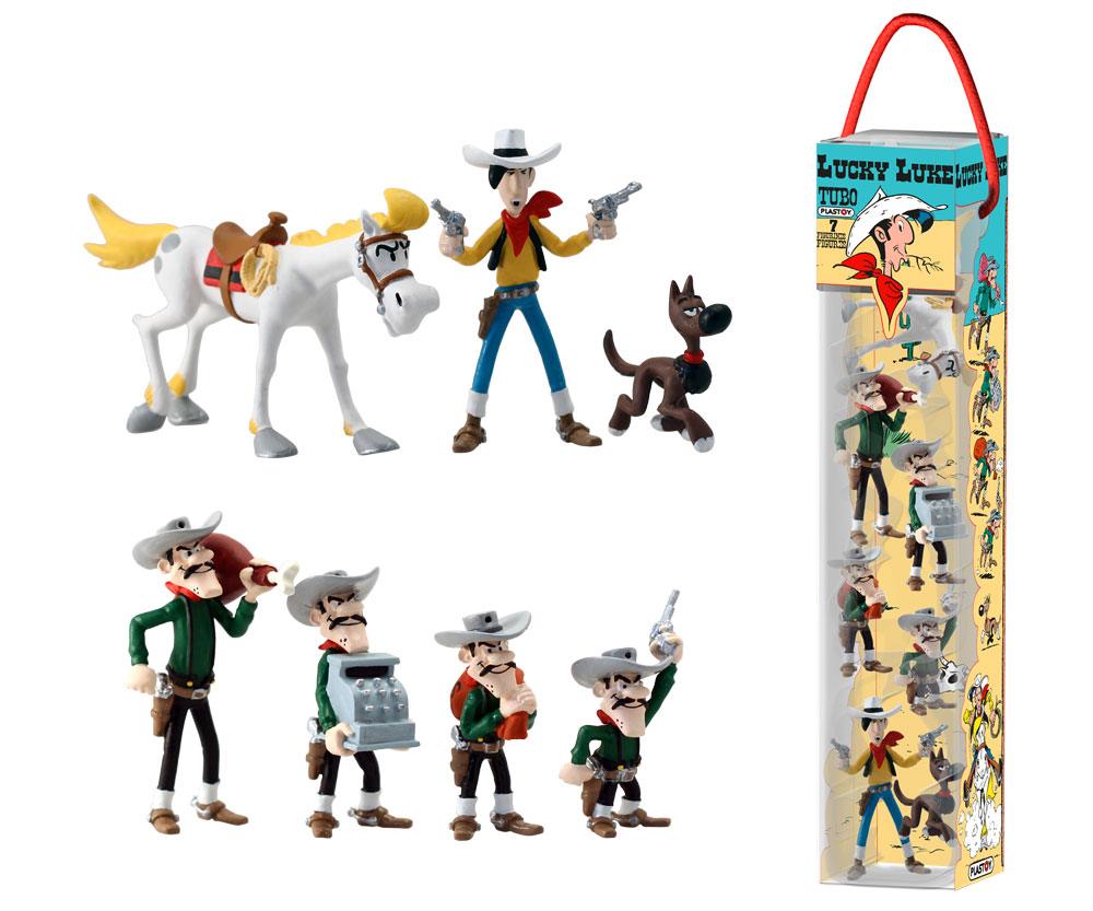 Lucky Luke Character Mini Figure 7 Pack 4 to 10 cm