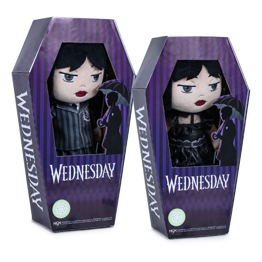 Wednesday Character Plush Figure Coffin Assortment 32 cm