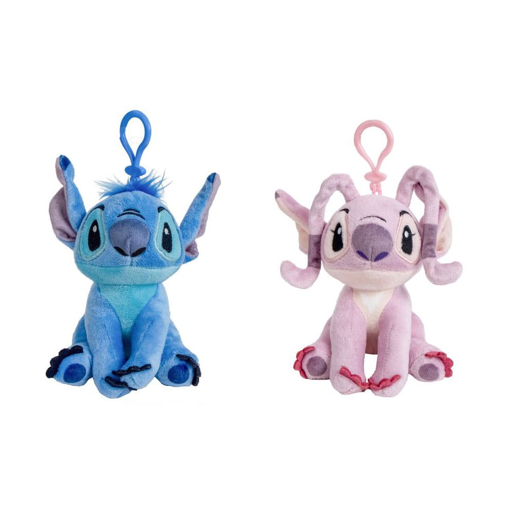 Lilo and Stitch Plush Figure and Clip On Assortment 12 cm Pack of 16
