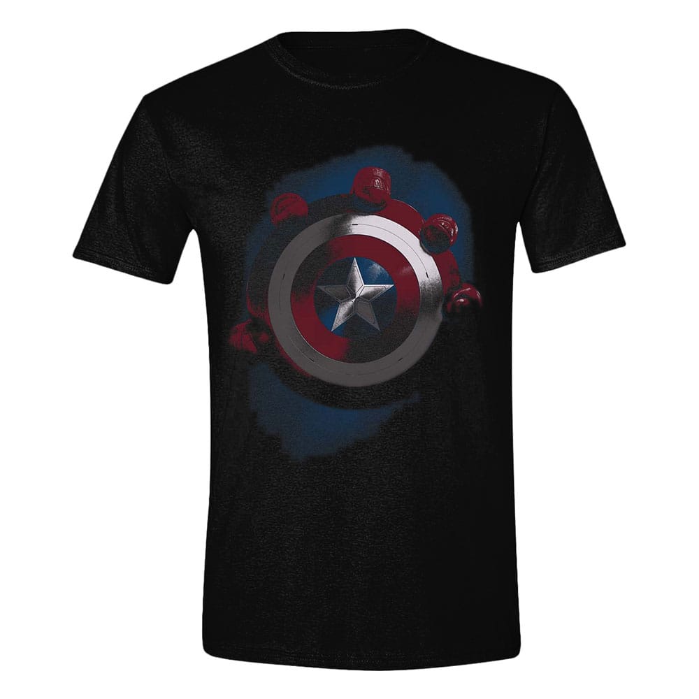Captain America Brave New World Captain America Shield with Red T Shirt Size S