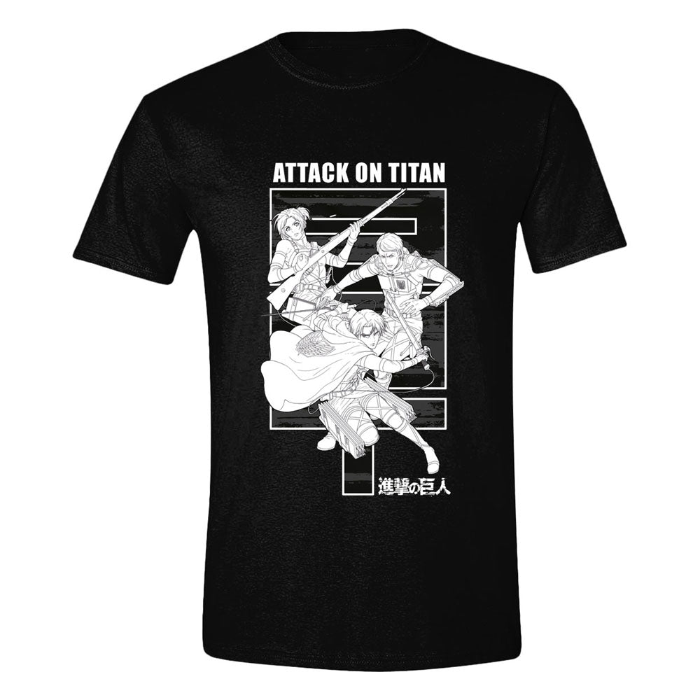 Attack on Titan Monochrome Trio T-Shirt Size XL