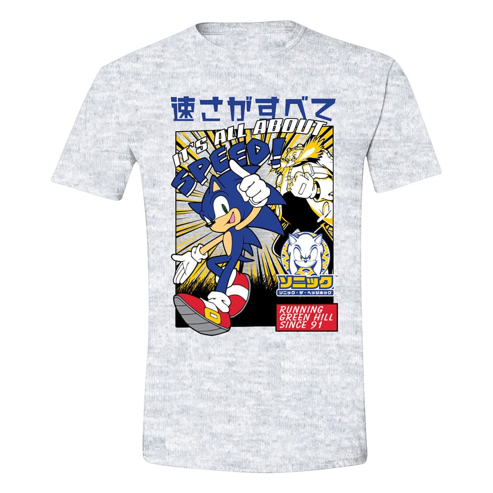 Sonic the Hedgehog Comic Style T Shirt Size M Gamer Apparel