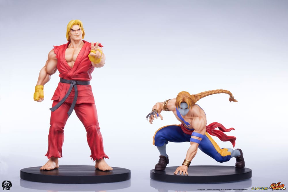Street Fighter Ken And Vega Street Jam Statue One Tenth Scale Set