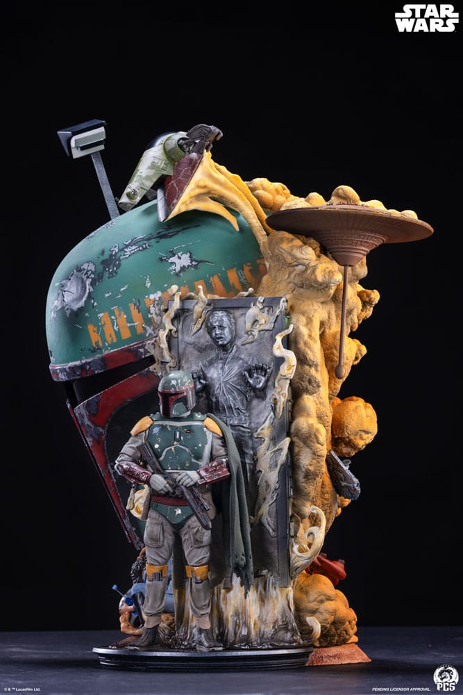 Sideshow Star Wars The Empire Strikes Back Boba Fett Fine Art Bust
