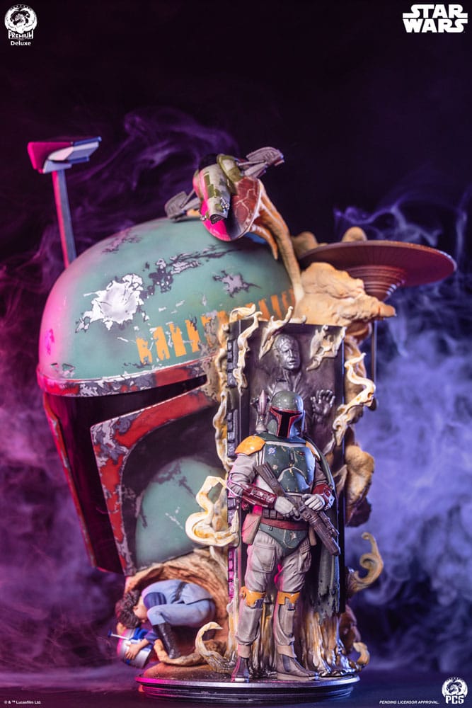 Sideshow Star Wars The Empire Strikes Back Boba Fett Deluxe Edition Fine Art Bust