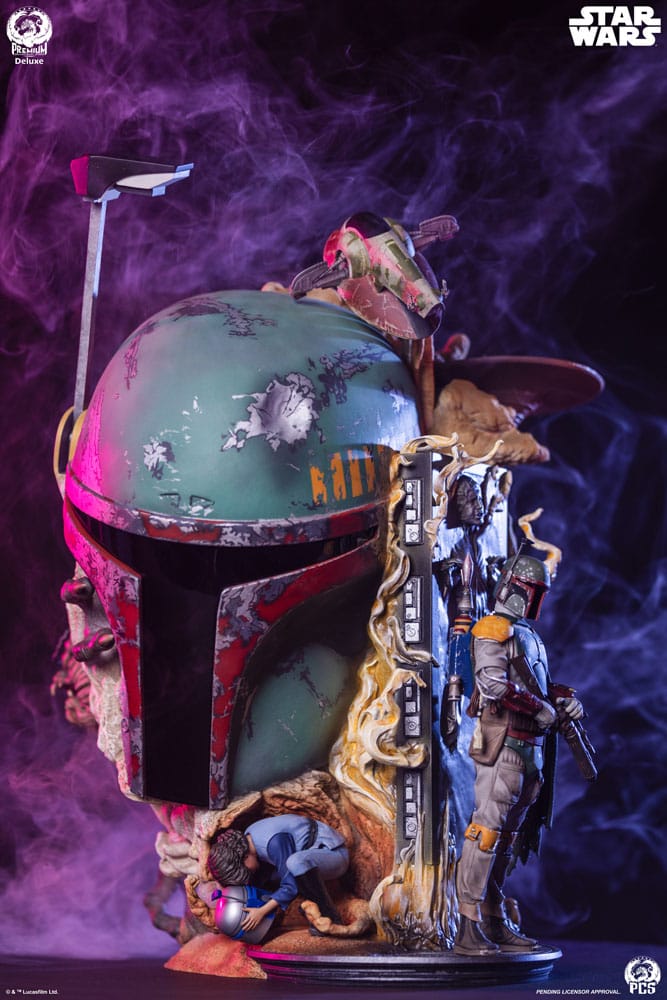 Sideshow Star Wars The Empire Strikes Back Boba Fett Deluxe Edition Fine Art Bust