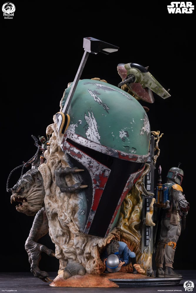 Sideshow Star Wars The Empire Strikes Back Boba Fett Deluxe Edition Fine Art Bust