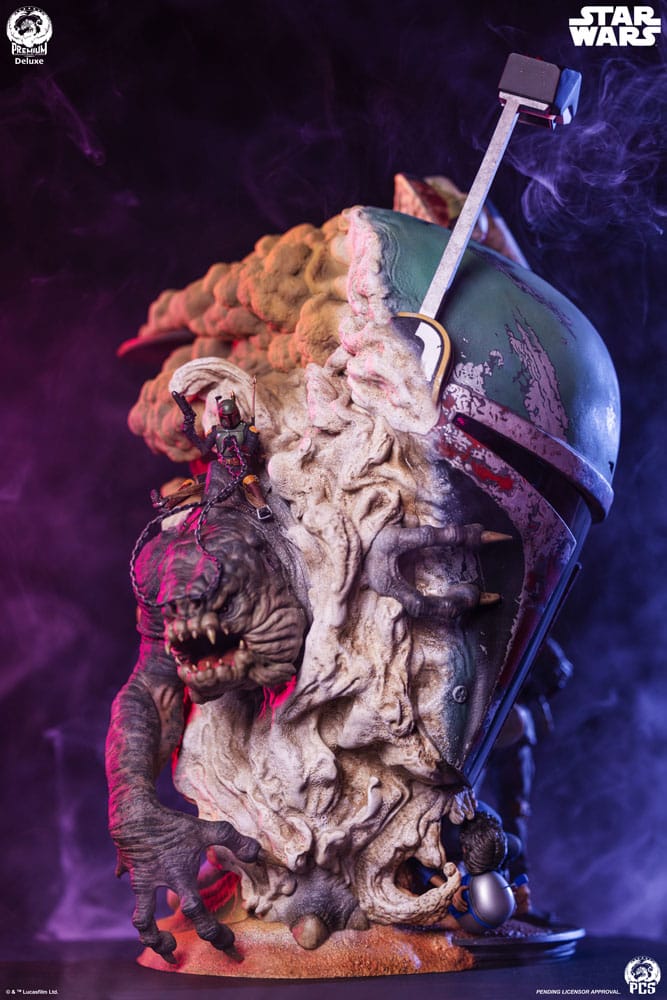 Sideshow Star Wars The Empire Strikes Back Boba Fett Deluxe Edition Fine Art Bust
