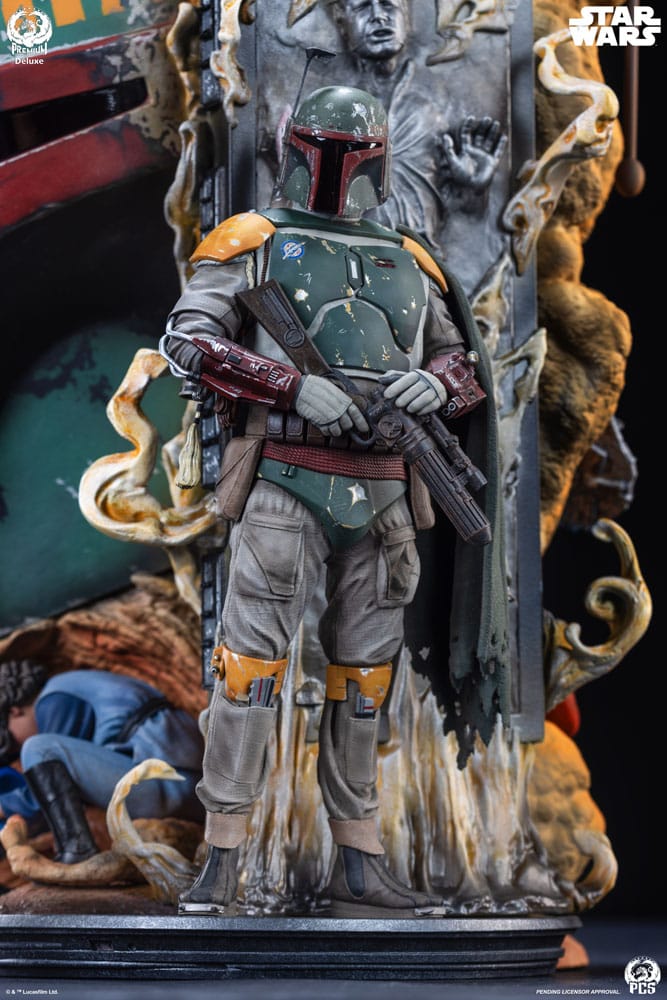 Sideshow Star Wars The Empire Strikes Back Boba Fett Deluxe Edition Fine Art Bust