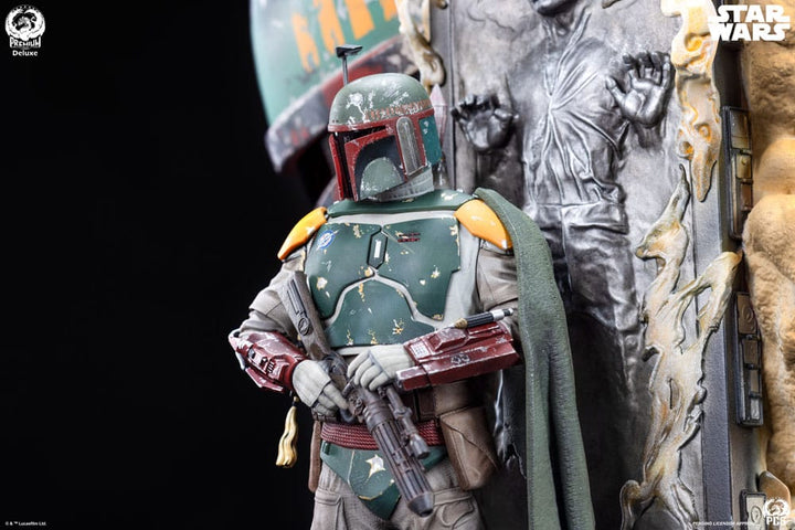 Sideshow Star Wars The Empire Strikes Back Boba Fett Deluxe Edition Fine Art Bust