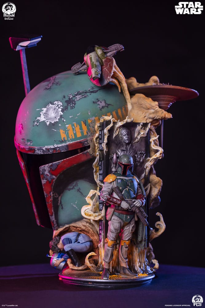 Sideshow Star Wars The Empire Strikes Back Boba Fett Deluxe Edition Fine Art Bust