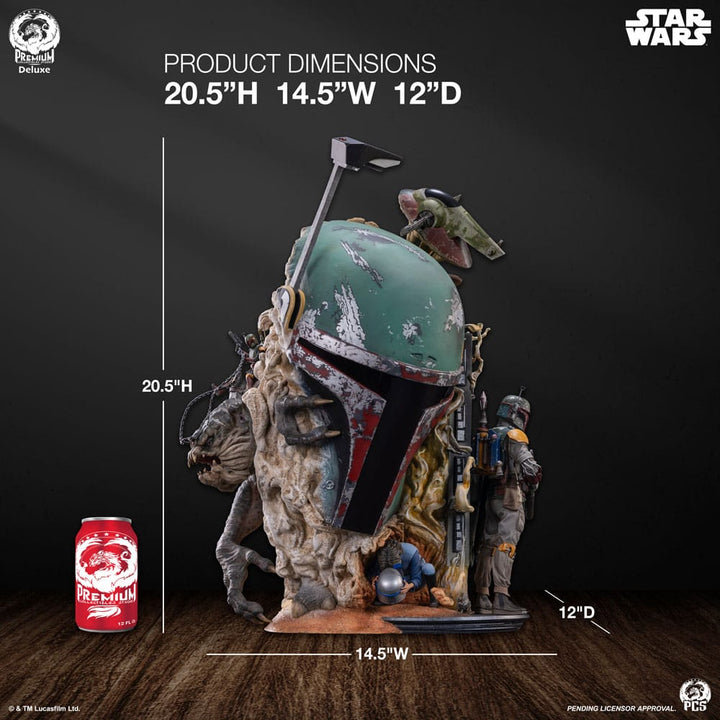 Sideshow Star Wars The Empire Strikes Back Boba Fett Deluxe Edition Fine Art Bust
