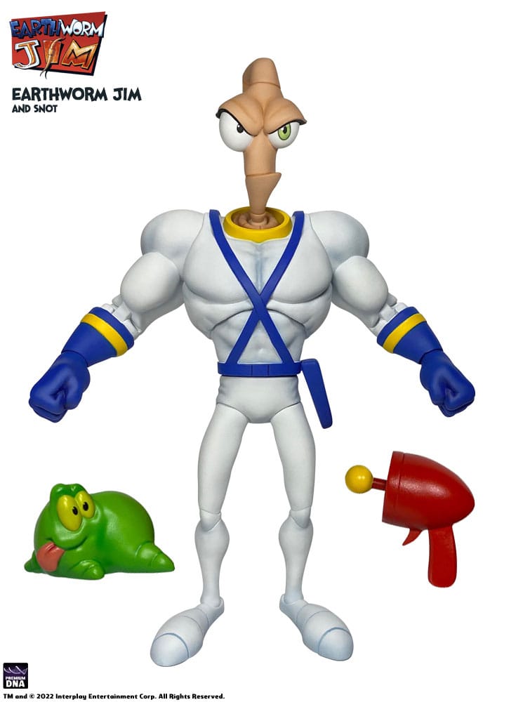 Earthworm Jim Earthworm Jim And Snot Wave 1 Action Figure 15 cm