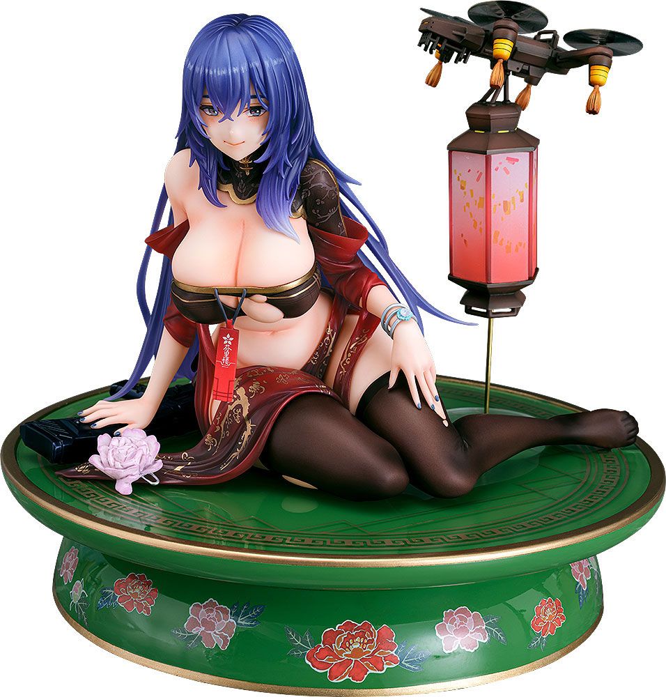 Girls Frontline DP 12 Echeveria Lantern Crimson PVC Statue 1 6 Scale 13 cm