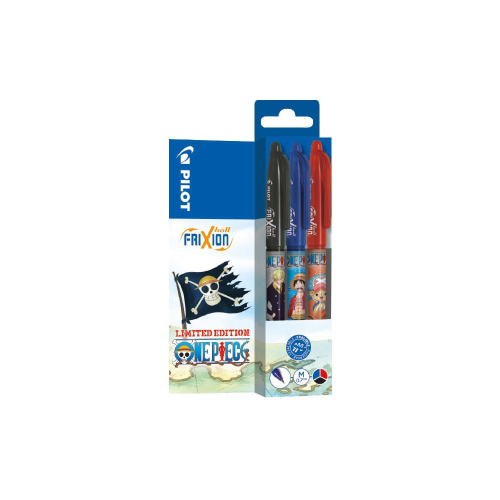 One Piece 3 Pack Rollerball Pen FriXion Ball Plus Limited Edition Funko POP Vinyl Figure