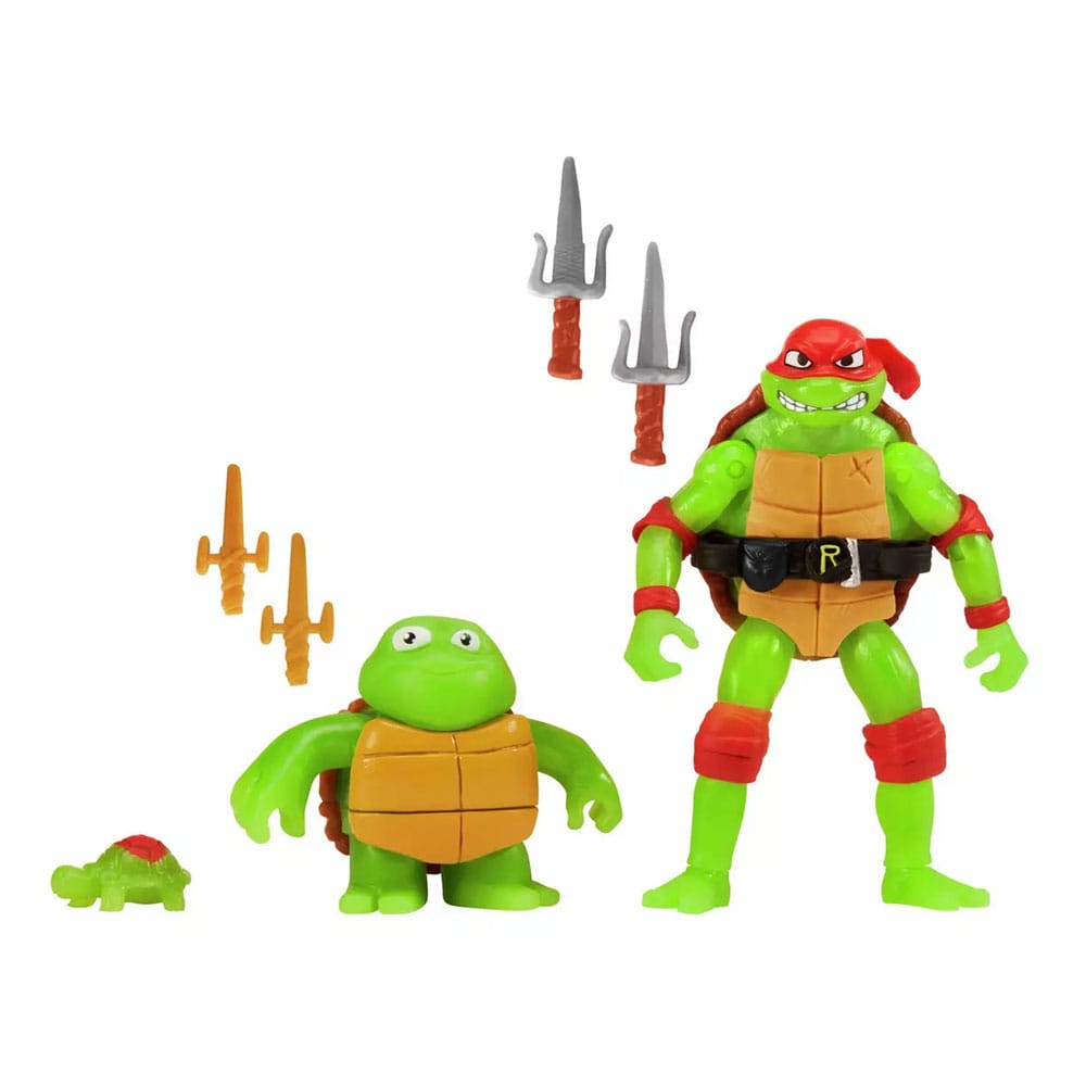 Teenage Mutant Ninja Turtles Mutant Mayhem Raphael Evolution Three Pack Action Figures