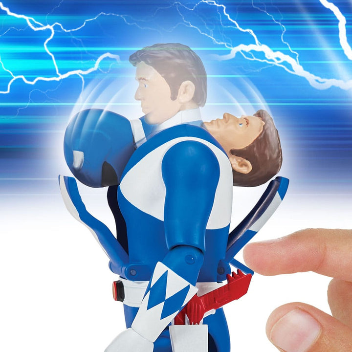 Mighty Morphin Power Rangers Blue Ranger Auto Morphin Action Figure
