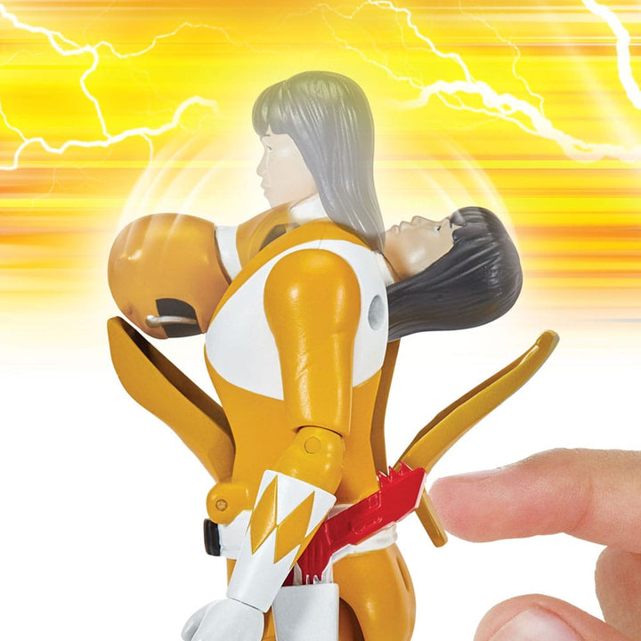Mighty Morphin Power Rangers Yellow Ranger Auto Morphin Action Figure