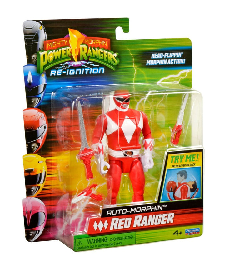 Mighty Morphin Power Rangers Red Ranger Auto Morphin Action Figure
