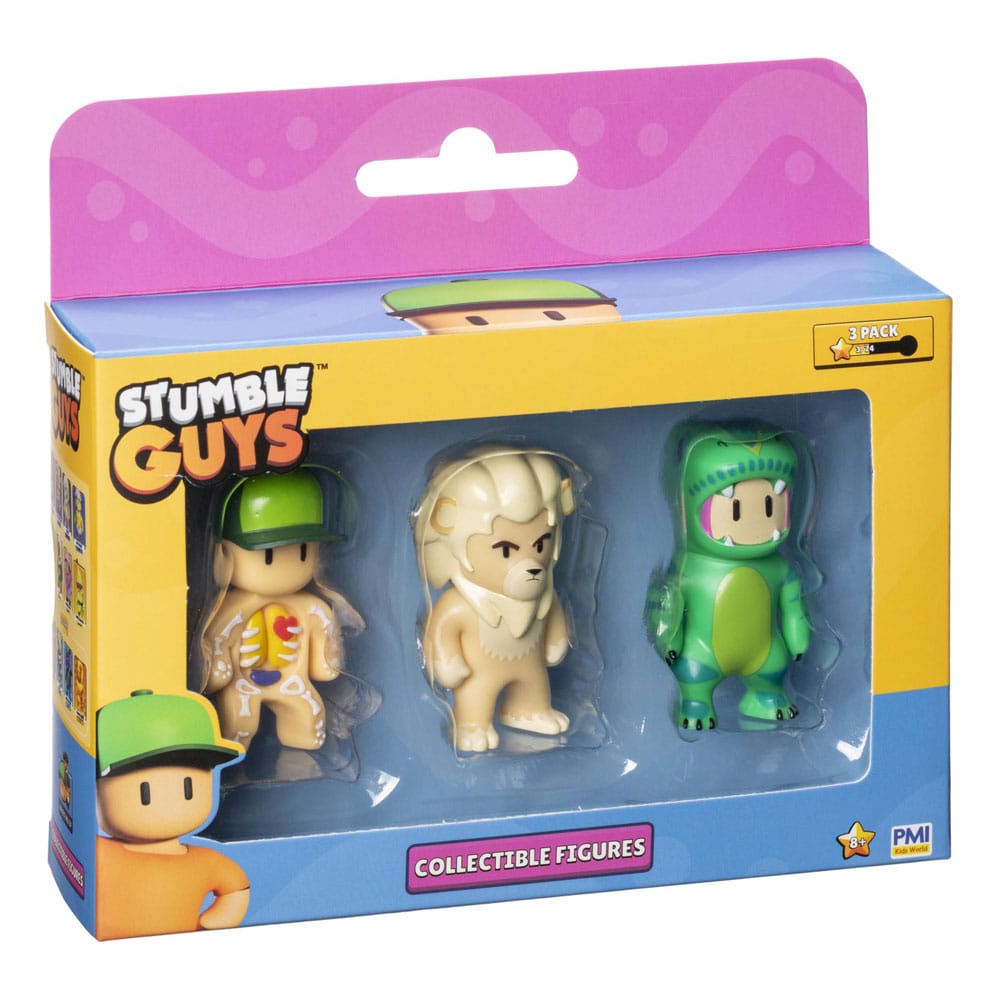Stumble Guys Wave 2 T Rex Guy Kiara Inside Out Collectible Figure Set