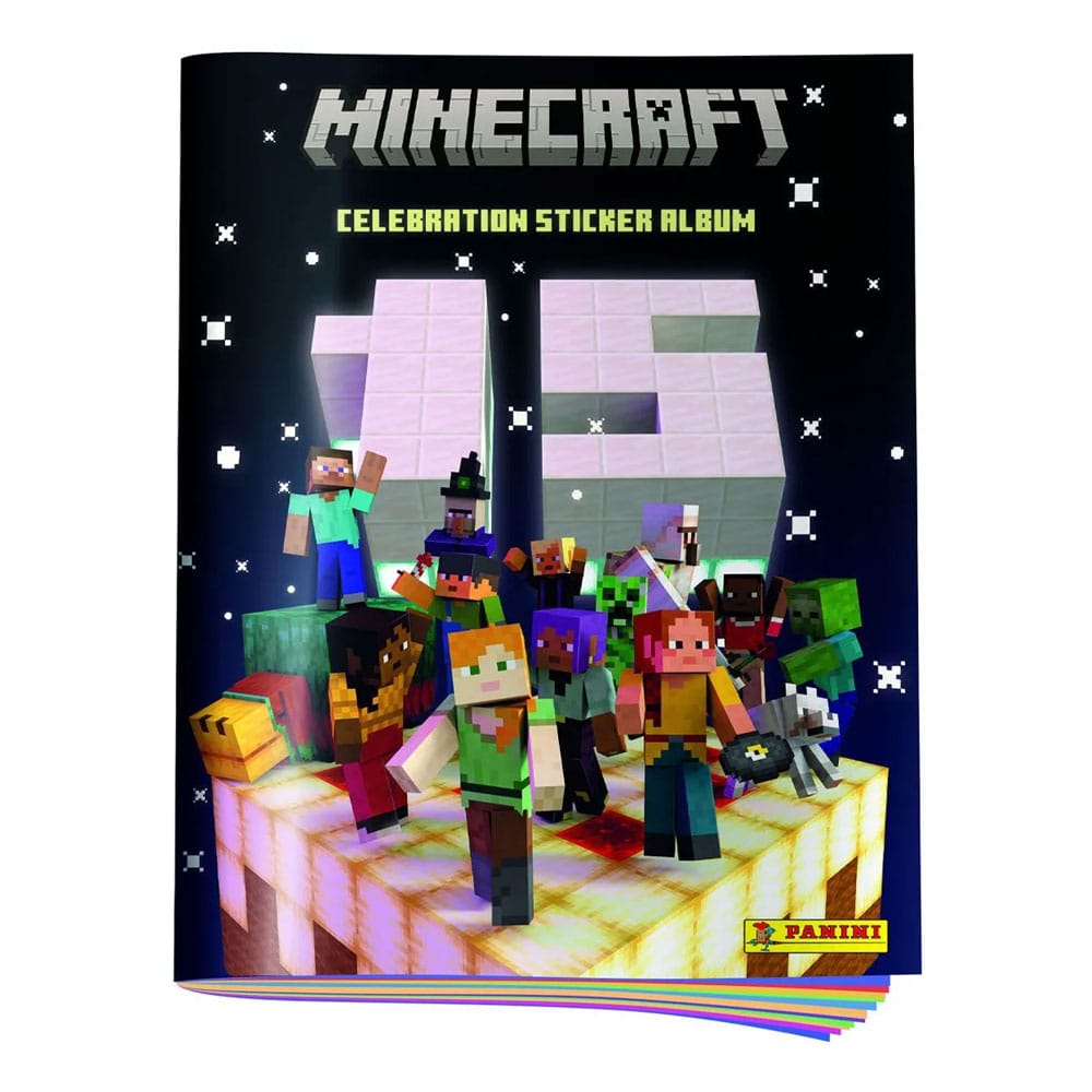 Minecraft 15th Anniversary Celebration Sticker Album German Version