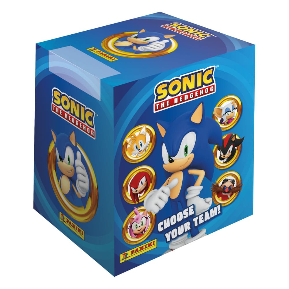 Sonic the Hedgehog Sticker Trading Card Collection Display 36 Pieces