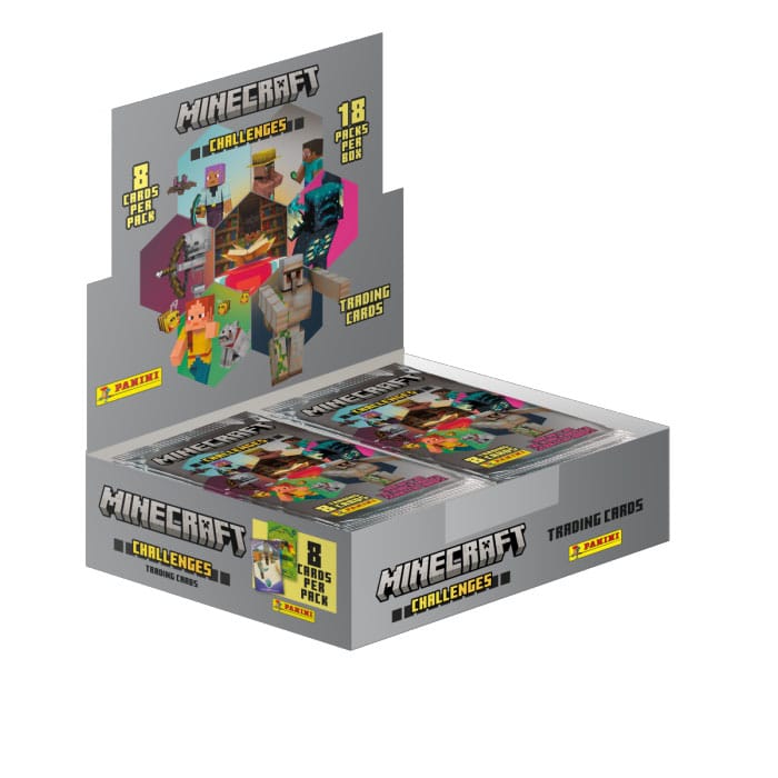 Minecraft Challenges Trading Cards Flow Packs Display 18