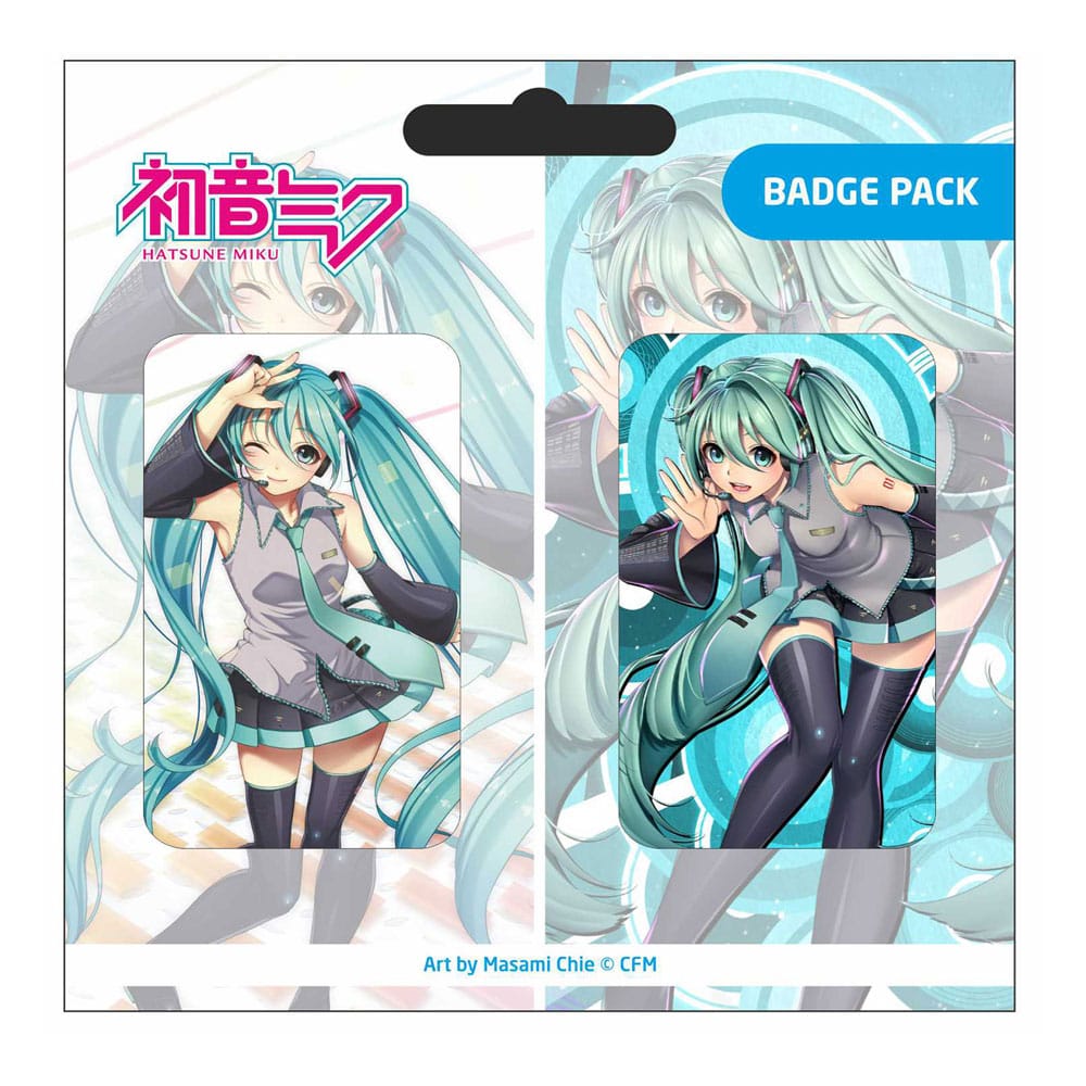 Crypton Future Media Hatsune Miku Pin Badges Two Pack Set D