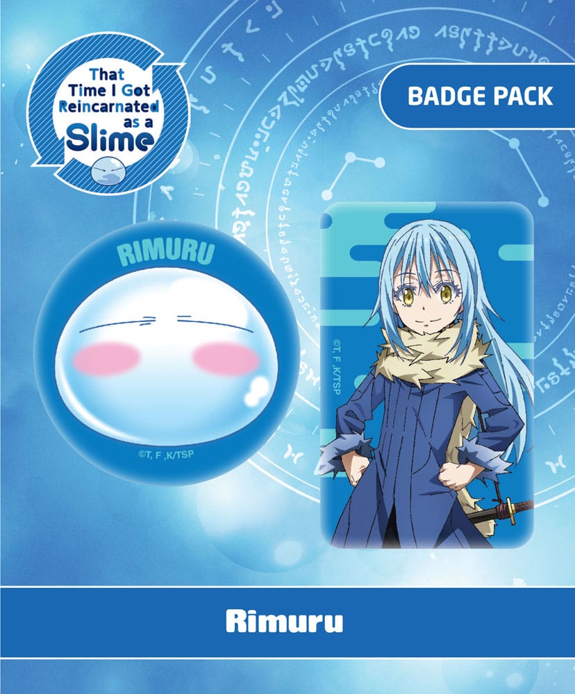 That Time I Got Reincarnated as a Slime Rimuru Pin Badges 2 Pack