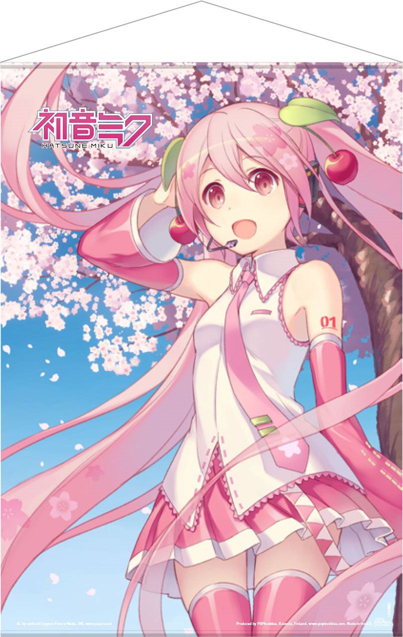 Hatsune Miku Cherry Blossom Wallscroll 50 x 70 cm