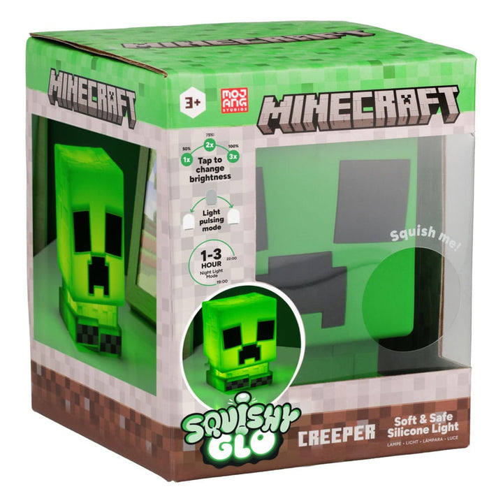 Minecraft Creeper Minecraft Squishy Glo Silicon Light 15 cm