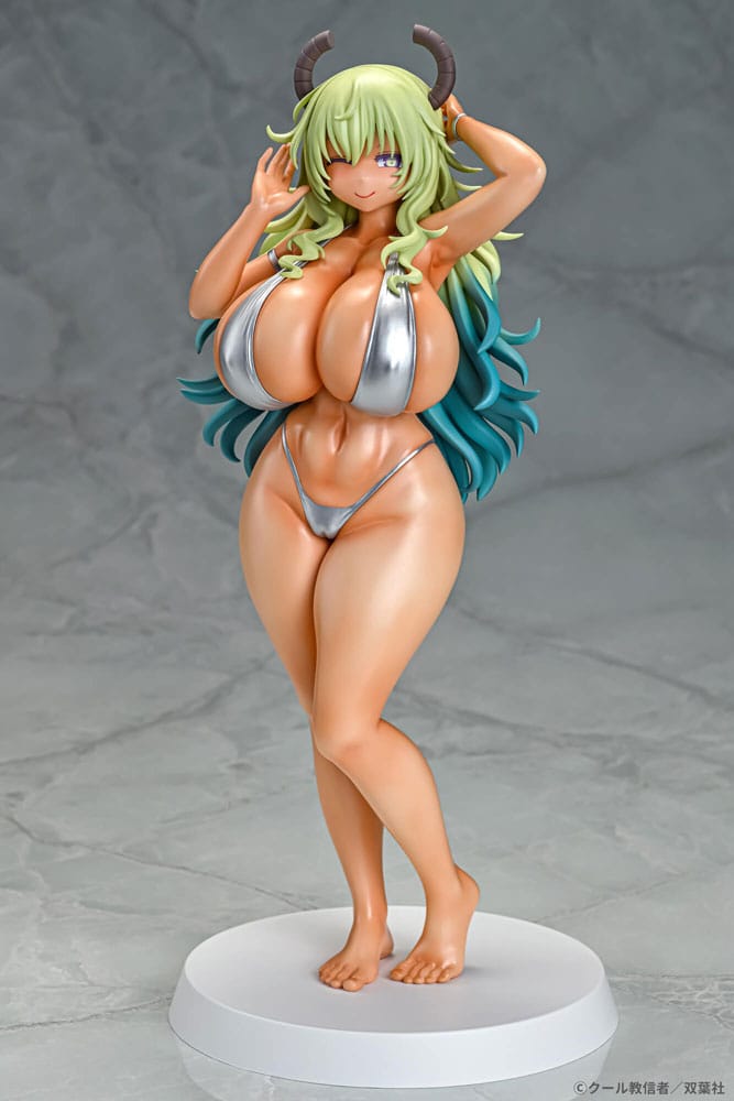 Miss Kobayashis Dragon Maid Lucoa Bikini Style Suntan PVC Statue 1 7 Scale 26 cm