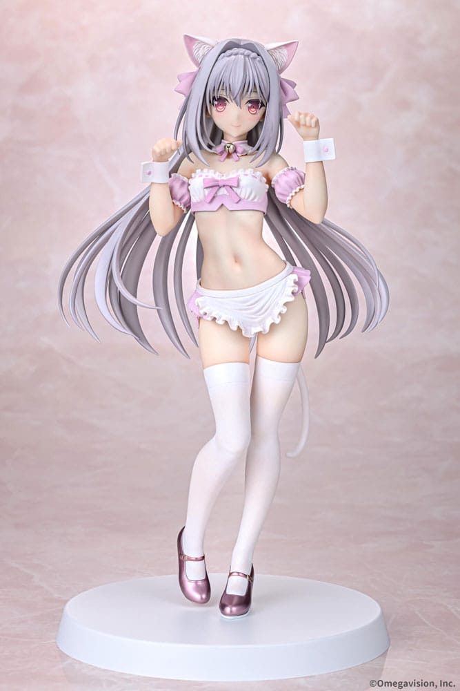 Tsuki ni Yorisou Otome no Sahou Luna Sakurakouji Cat Maid Sakura Color PVC Statue 1 6 Scale 26 cm