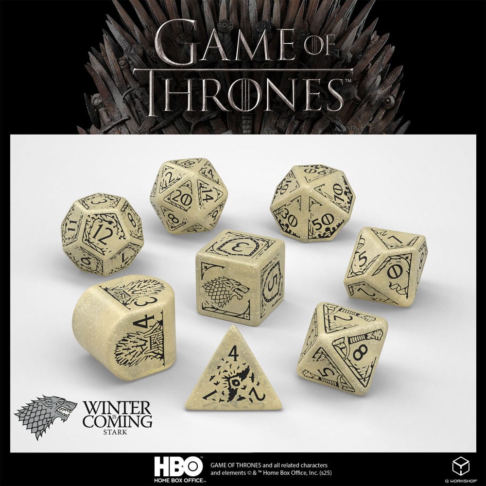 Game of Thrones Stark Game of Thrones Dice Set 8 D6