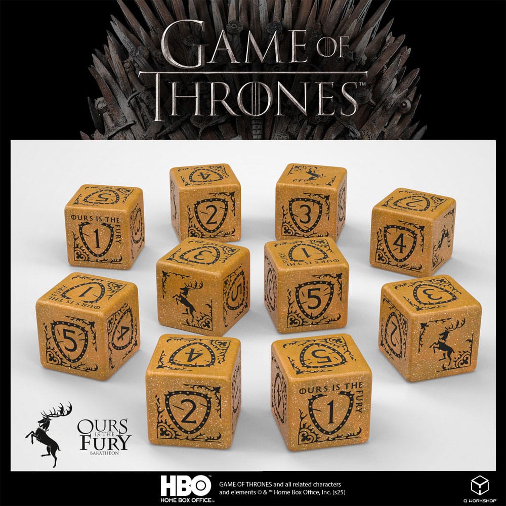 Game of Thrones Baratheon Game of Thrones Dice Set 10 D6