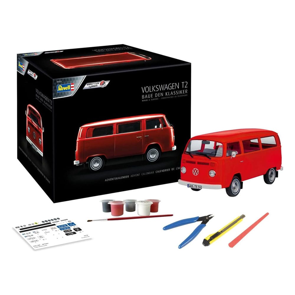 Volkswagen T2 Bus Advent Calendar 1 24 Model Kit Classic Van Build