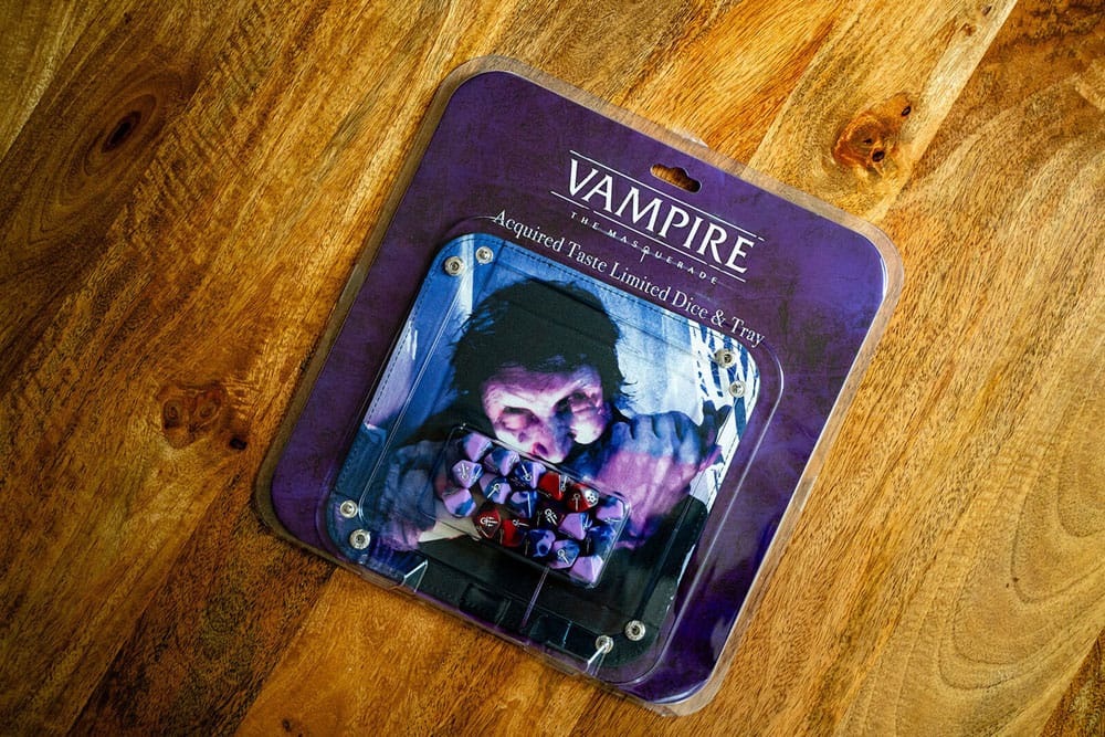 Renegade Game Studios Acquired Taste Vampire The Masquerade 5th Edition RPG Dice and Tray