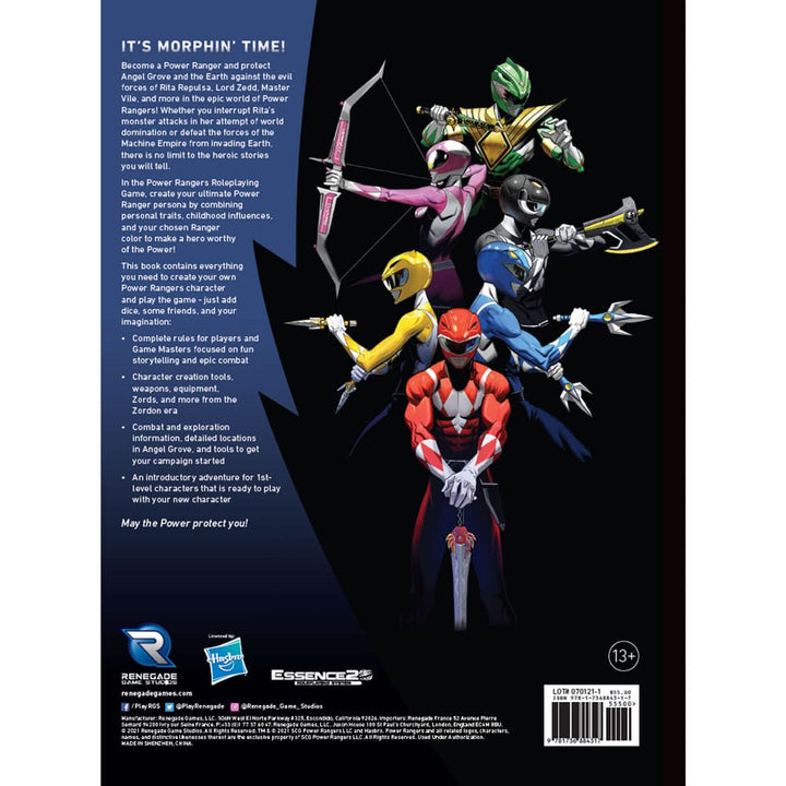 Power Rangers RPG Core Rulebook English Version