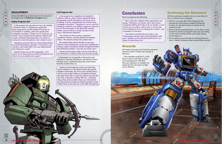 Transformers A Beacon of Hope Adventure Transformers RPG GM Screen English Version