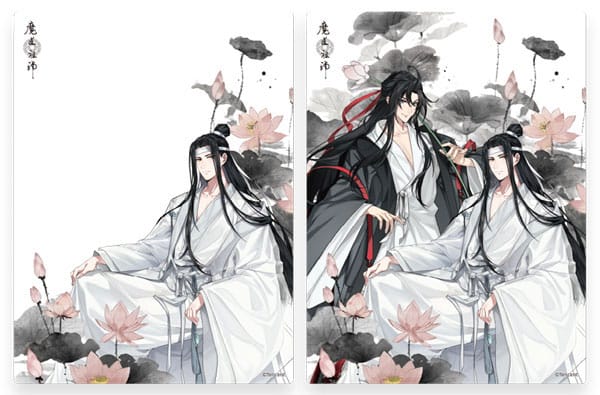 Grandmaster of Demonic Cultivation Wei Wuxian Lan Wangji Lenticular 3D Card 12 x 16cm