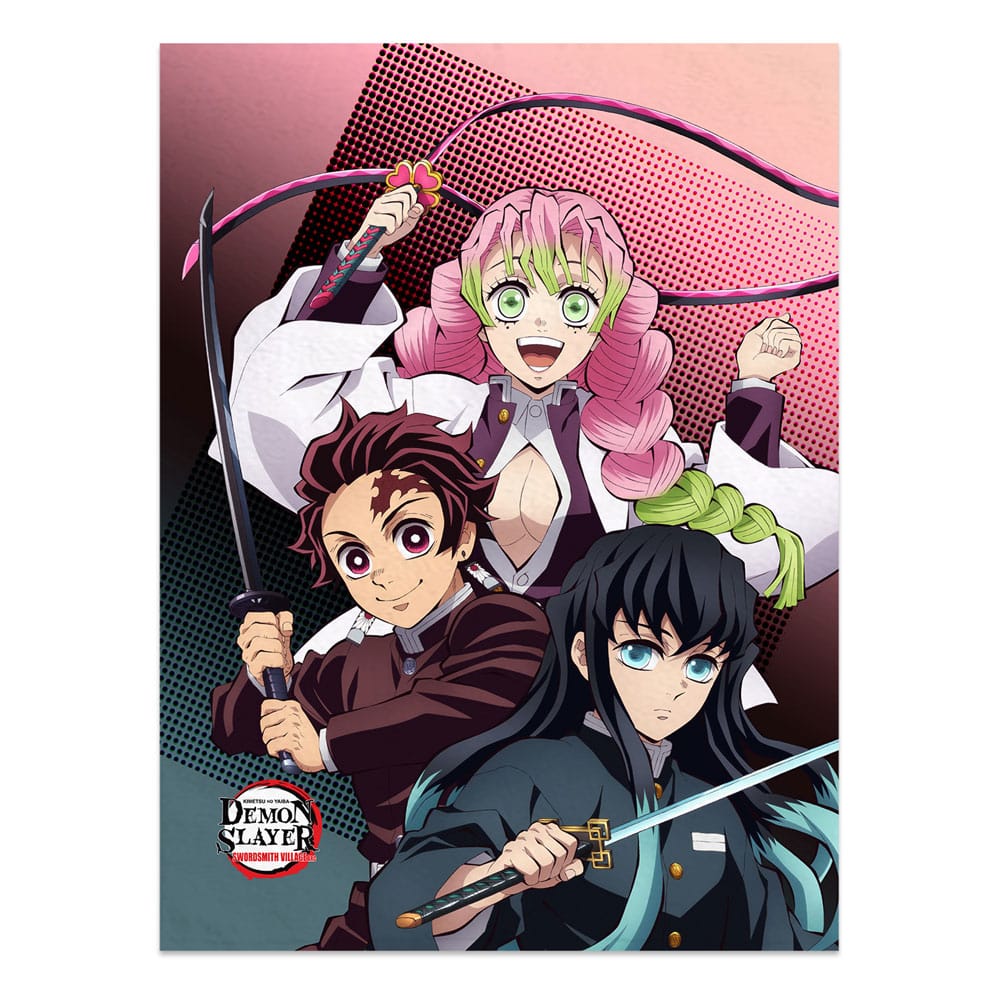 Demon Slayer Kimetsu no Yaiba - Blanket - Tanjiro, Mitsuri & Muichiro - 120x160cm