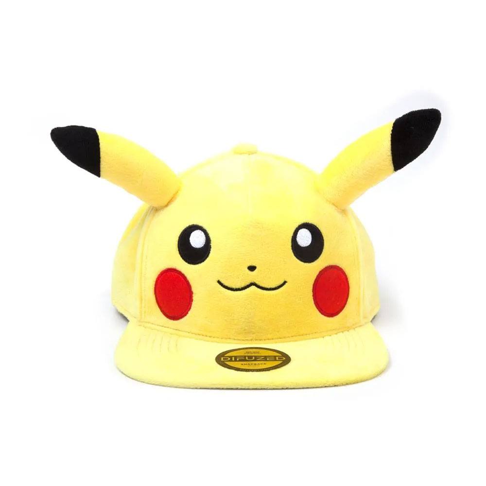 Pokemon Embarrassed Pikachu Plush Snapback Cap