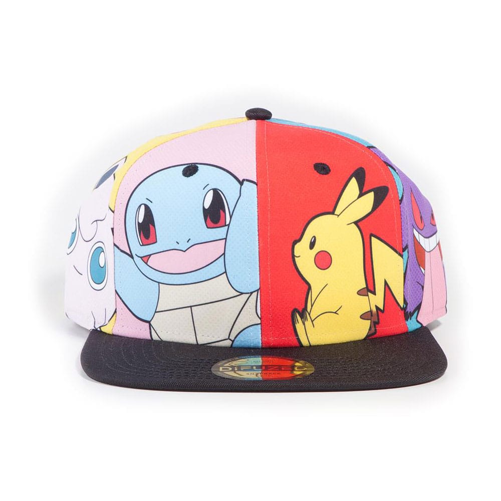 Pokemon Multi Pop Art Snapback Cap