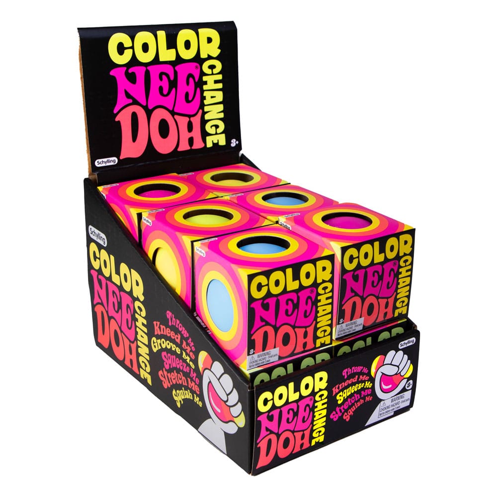 NeeDoh Color Changing NeeDoohs Squeeze Balls 6 cm Display 12
