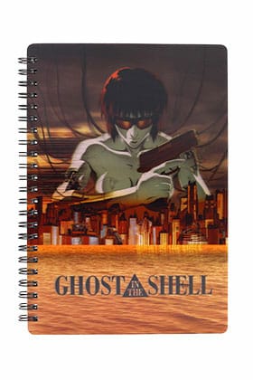 Ghost in the Shell City Notebook with 3D Effect