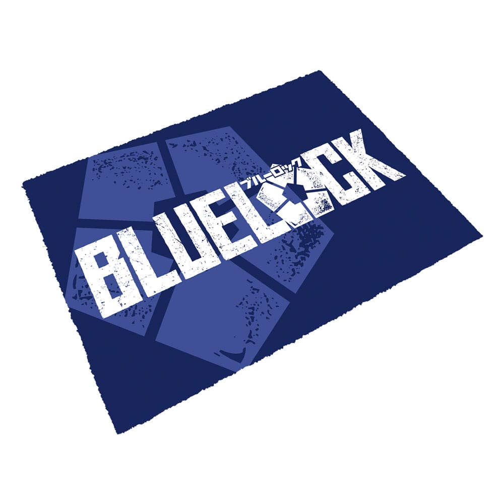 Blue Lock Logo Two Doormat Blue Lock 40 by 60 centimeters