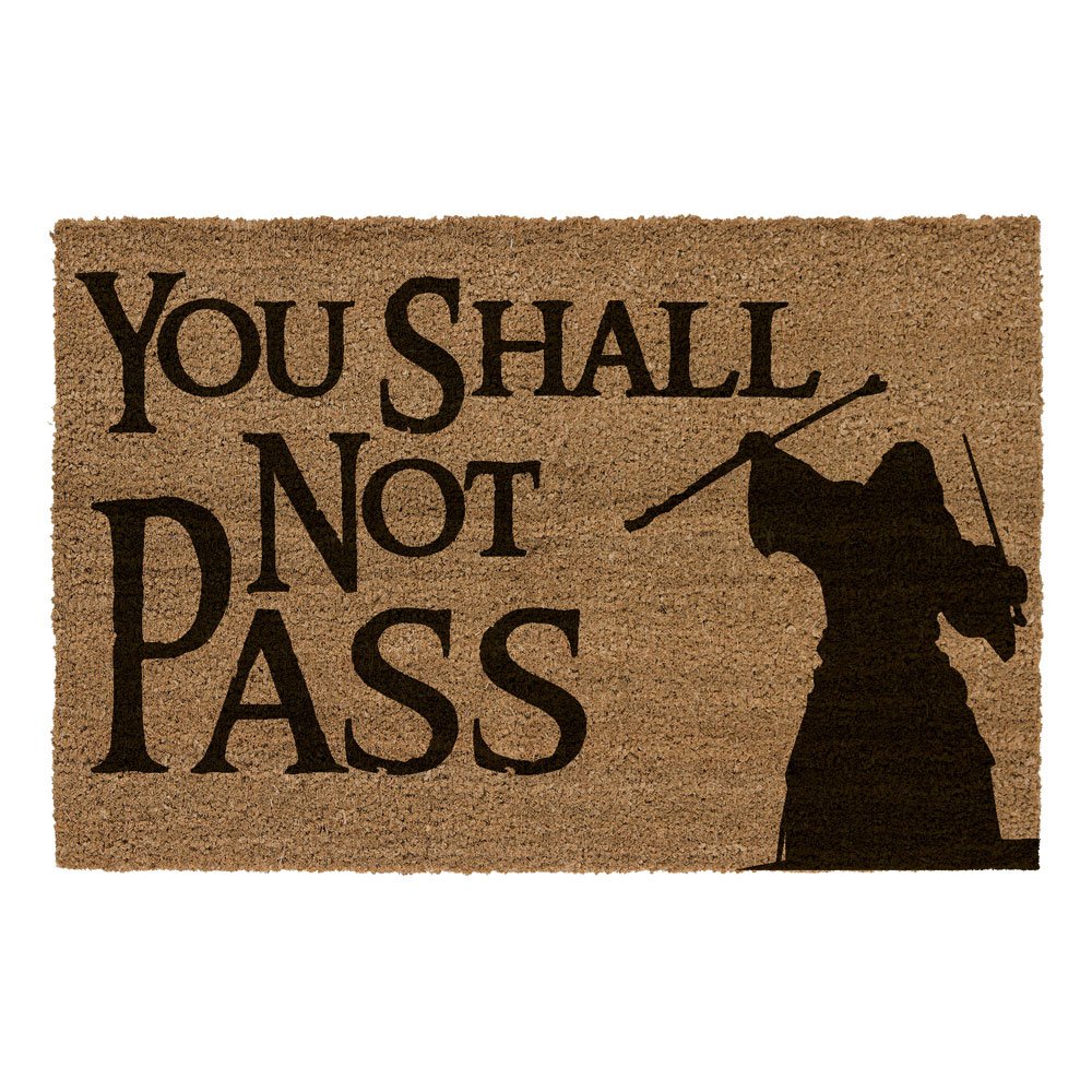 Lord of the Rings You Shall Not Pass Doormat 60 by 40 Centimeters