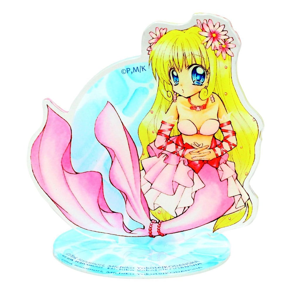 Mermaid Melody Pichi Pichi Pitch Luchia Nanami with Flowers Acrylic Figure 21 cm