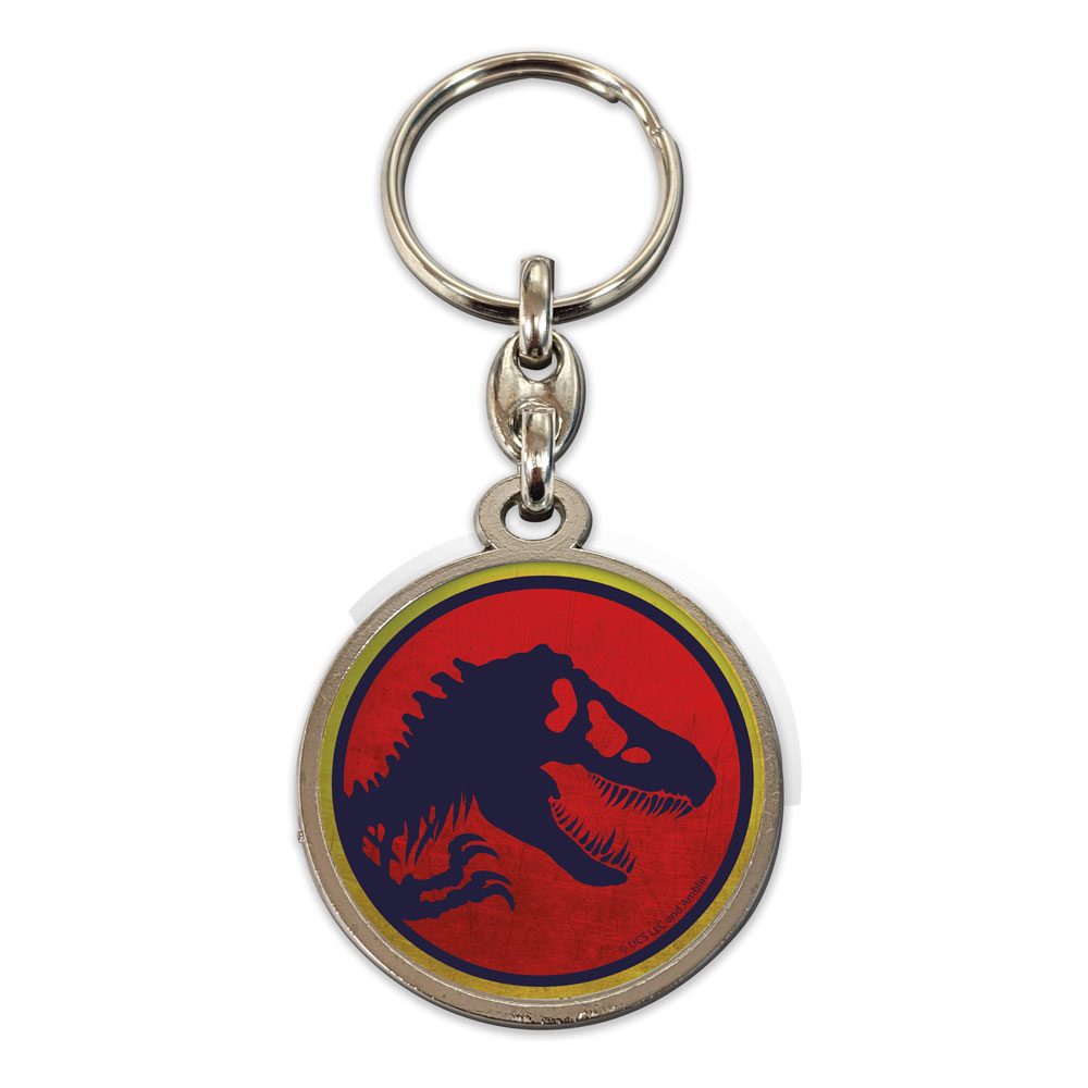 Jurassic Park Logo Metal Keychain 7 cm