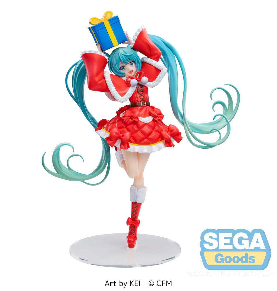 Sega Hatsune Miku Hatsune Miku Series Luminasta PVC Statue Christmas 2024 Ver 19cm